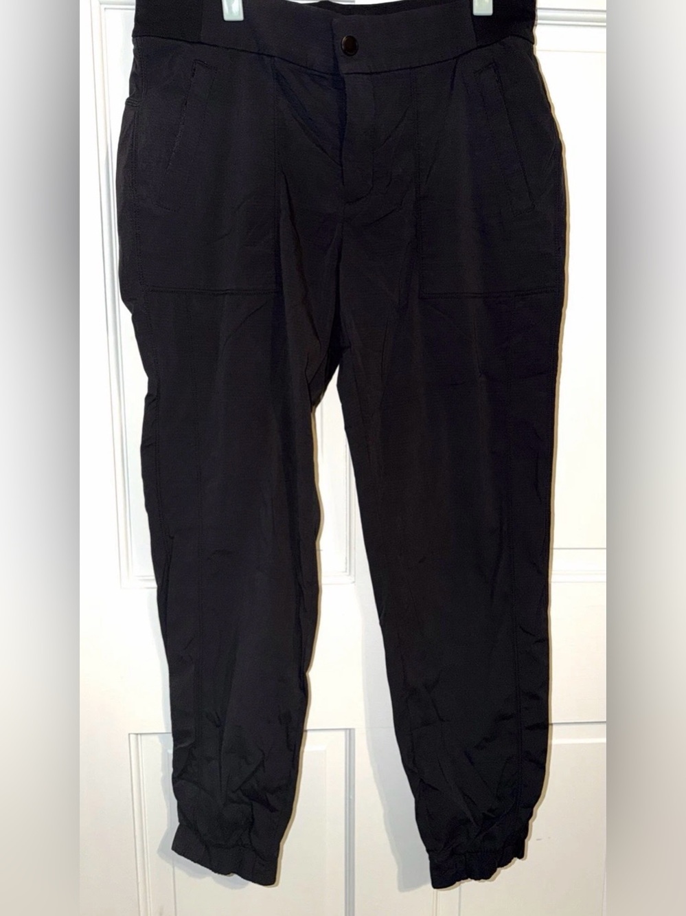 Athleta Black Cargo Jogger Pants